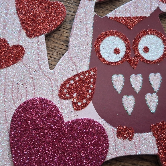 Valentines Owl Tree Decor Set of 2 - Picture 8 of 9